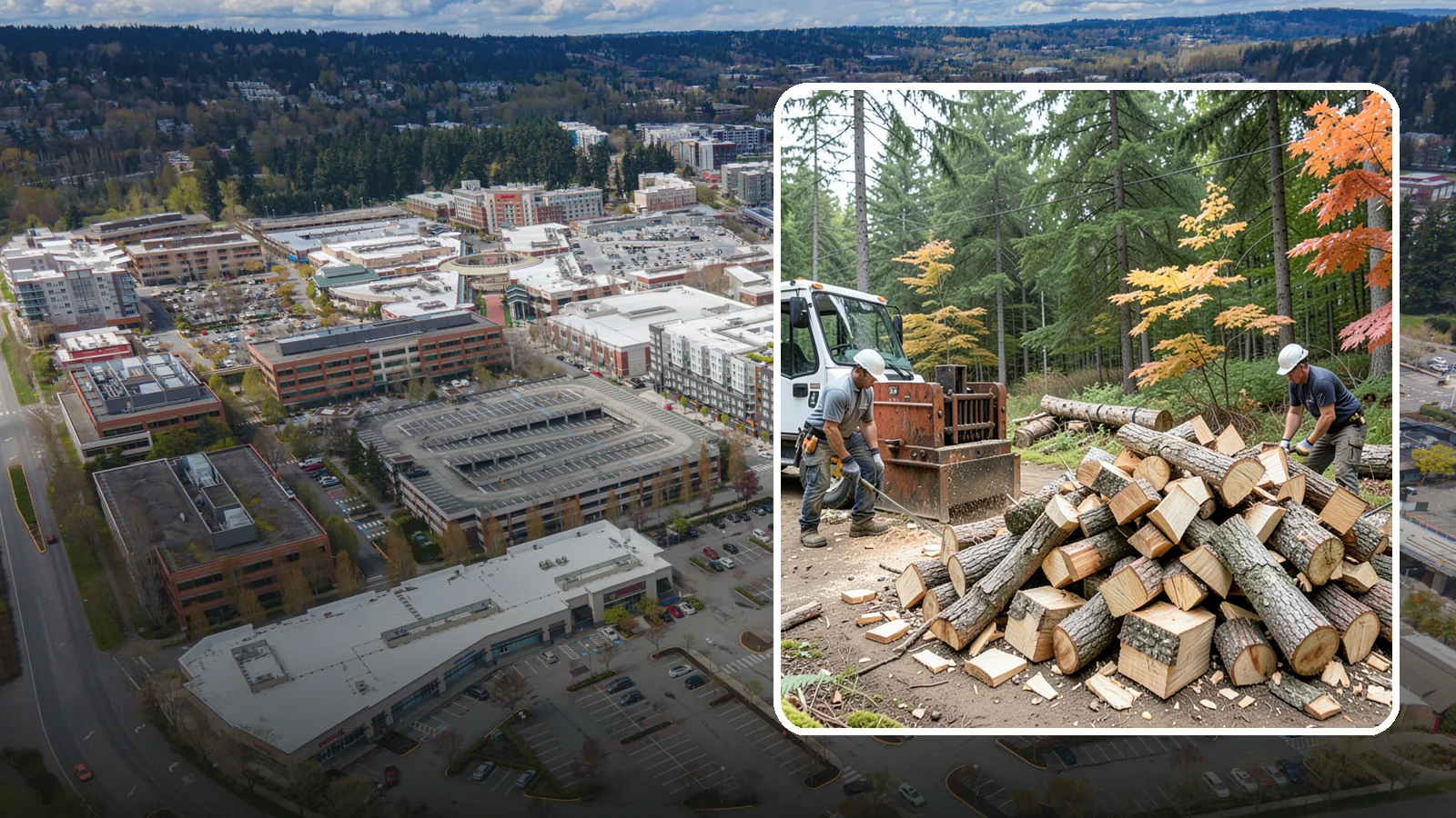 Log Splitting in Redmond, King County, WA - We split logs and rounds into finished firewood sized for your stove or fire pit.