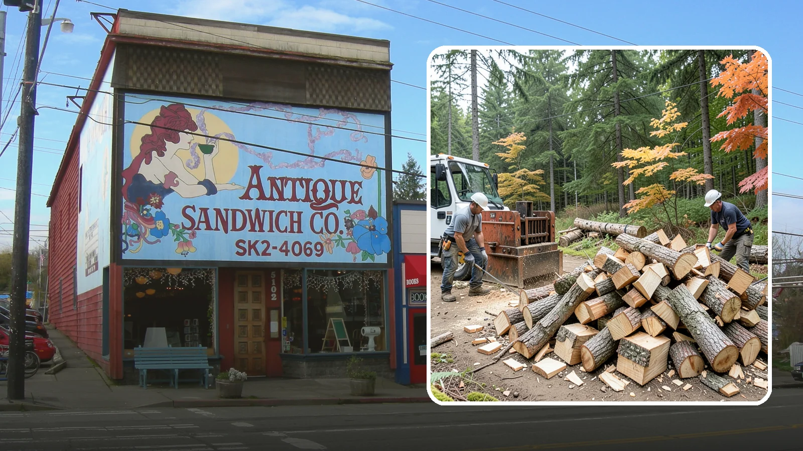 Log Splitting in Ruston, Pierce County, WA - We split logs and rounds into finished firewood sized for your stove or fire pit.
