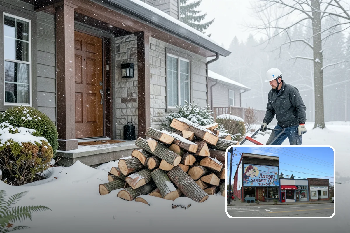 Log Splitting in Ruston, Pierce County, WA - Fast splitting with professional equipment