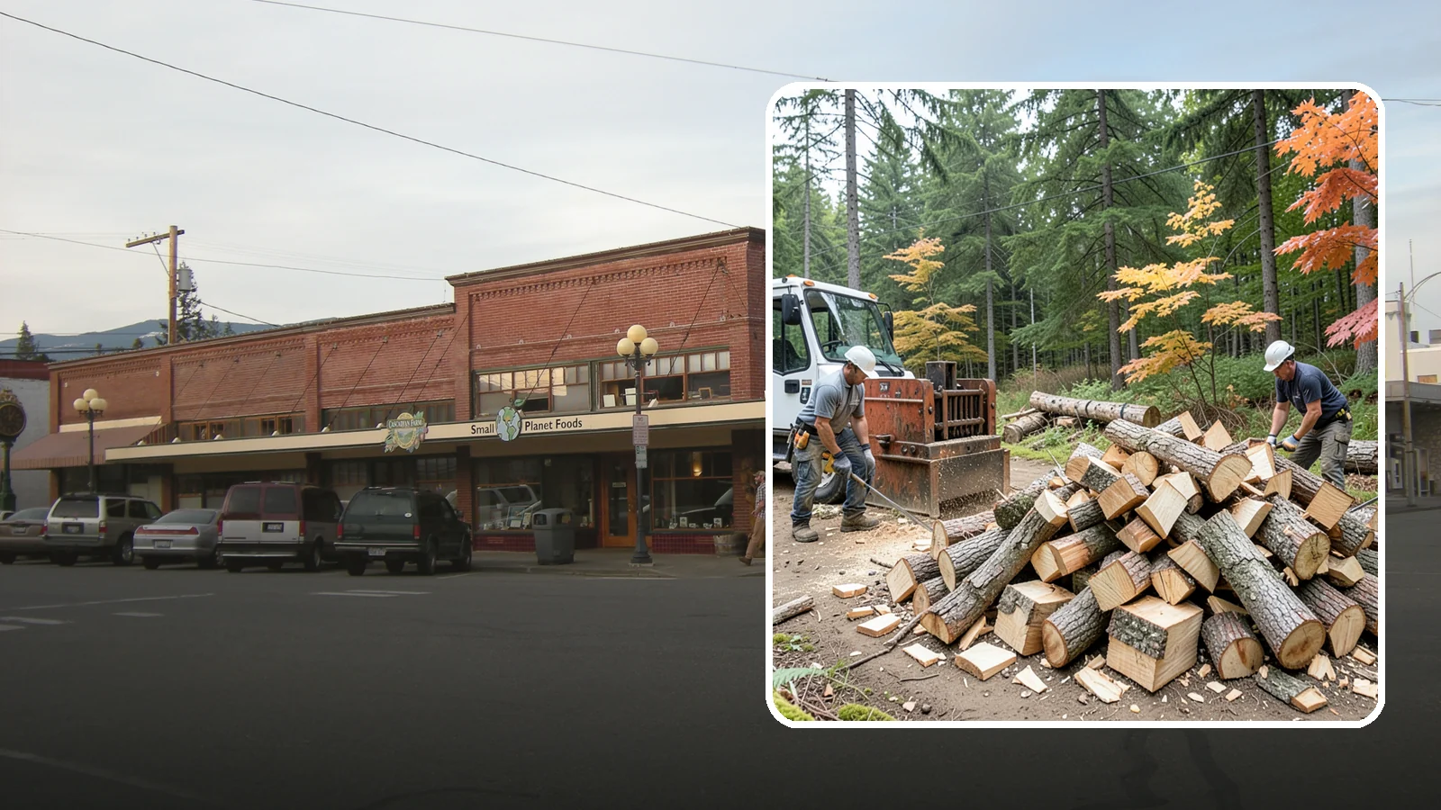 Log Splitting in Sedro-Woolley, Skagit County, WA - We split logs and rounds into finished firewood sized for your stove or fire pit.