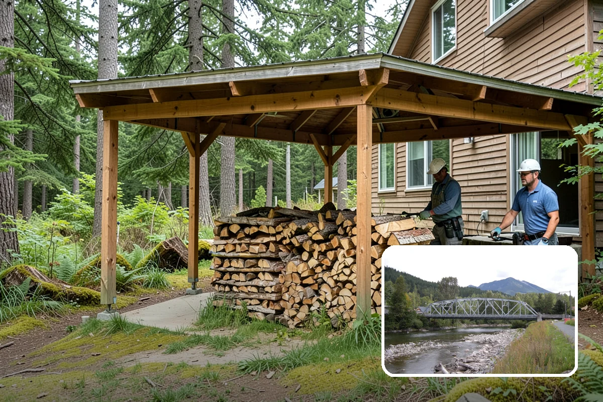 Log Splitting in Skykomish, King County, WA - Fast splitting with professional equipment