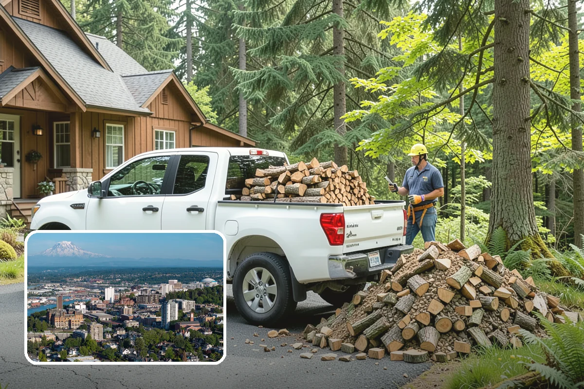 Log Splitting in Tacoma, Pierce County, WA - Fast splitting with professional equipment