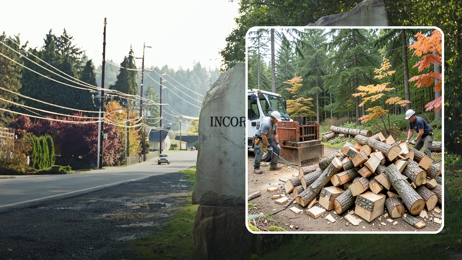 Log Splitting in Wilkeson, Pierce County, WA - We split logs and rounds into finished firewood sized for your stove or fire pit.