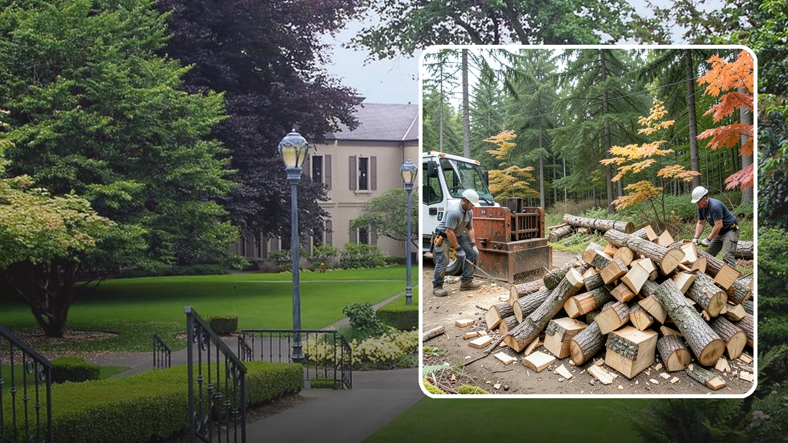 Log Splitting in Woodinville, King County, WA - We split logs and rounds into finished firewood sized for your stove or fire pit.