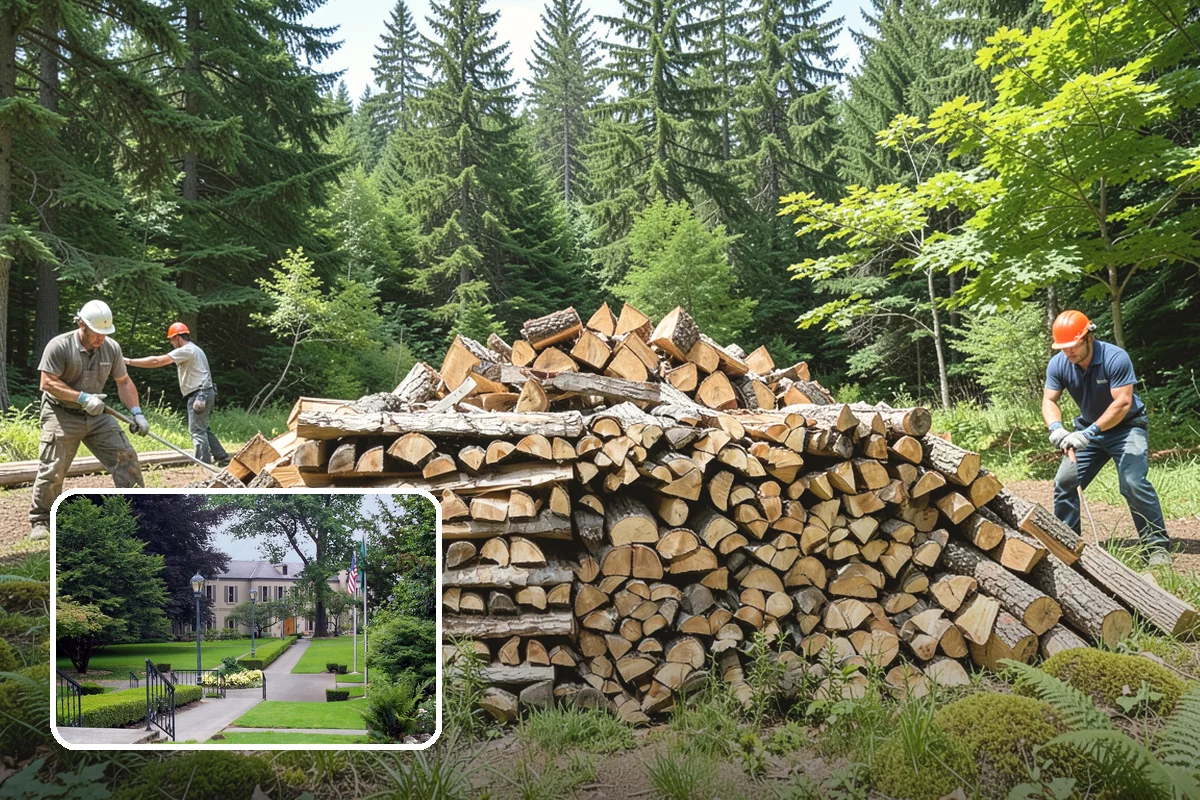 Log Splitting in Woodinville, King County, WA - Fast splitting with professional equipment