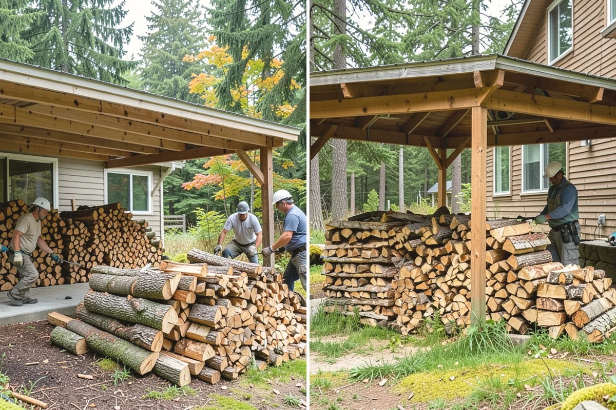 Low-Moisture Firewood in Anacortes, Skagit County, WA - Cured wood is sorted by moisture
