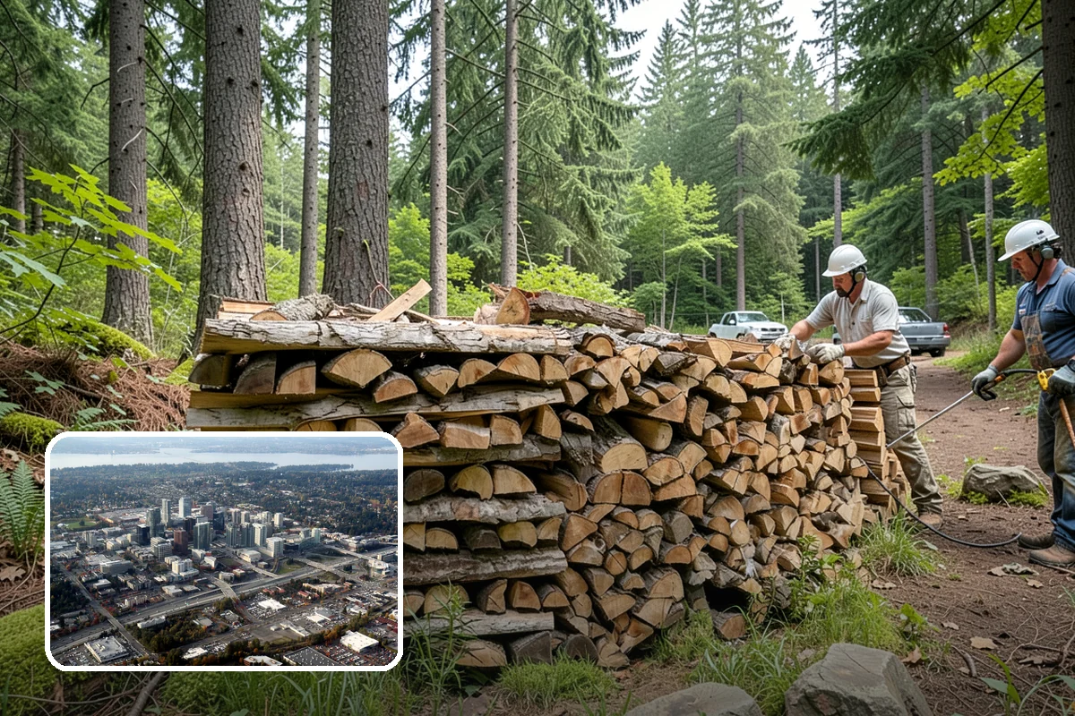 Low-Moisture Firewood in Bellevue, King County, WA - Reliable low moisture for easy lighting