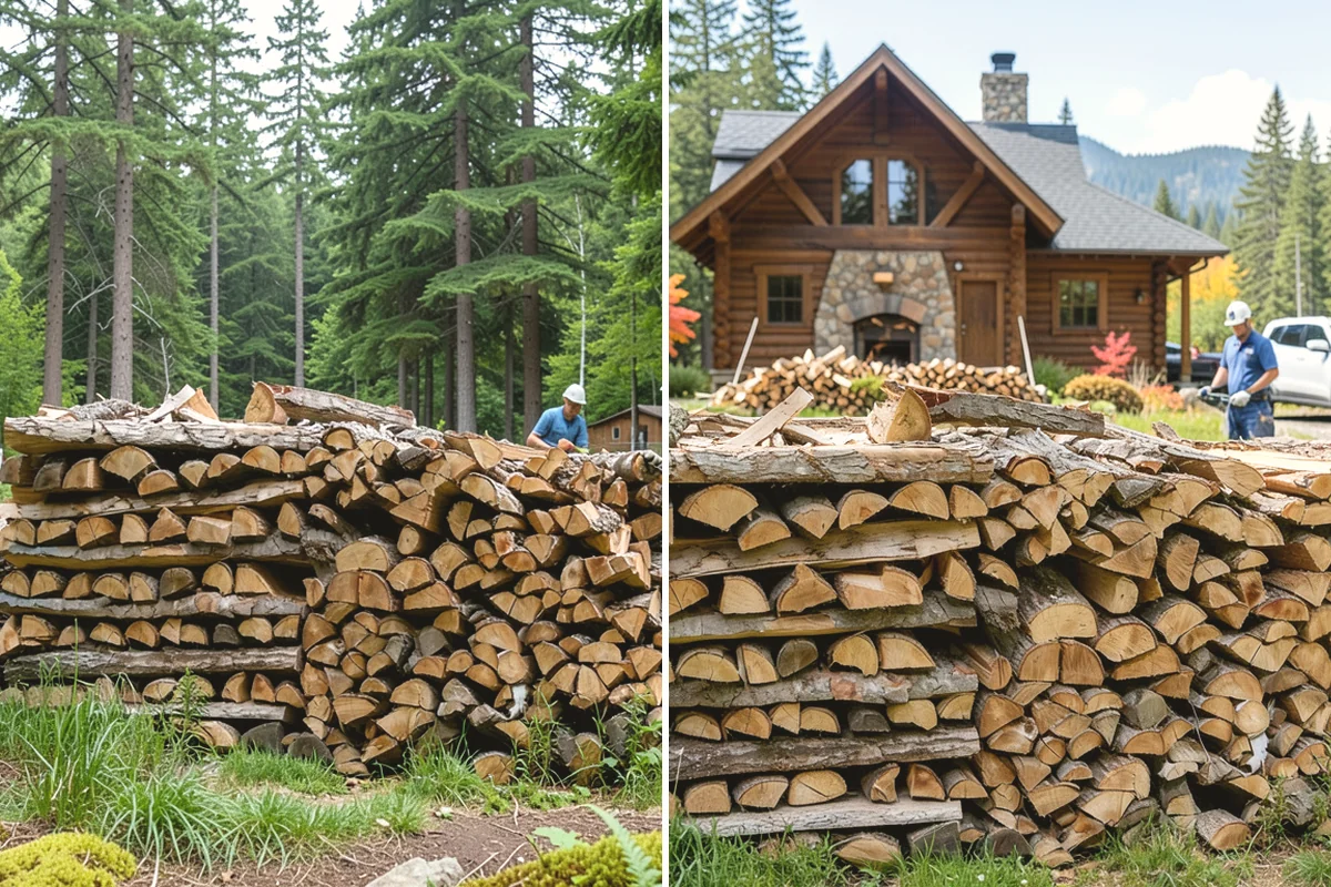 Low-Moisture Firewood in Black Diamond, King County, WA - Cured wood is sorted by moisture