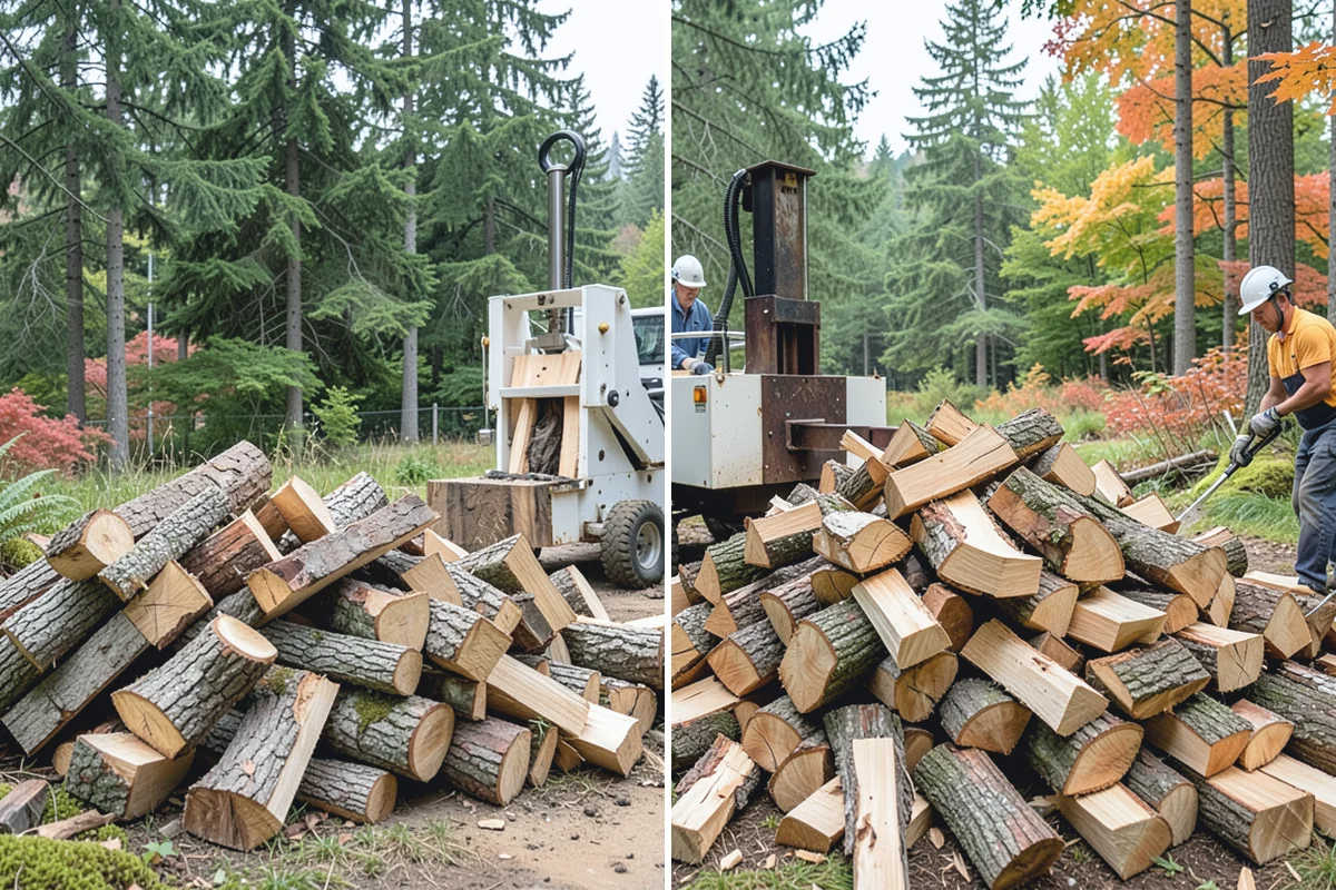 Low-Moisture Firewood in Bonney Lake, Pierce County, WA - Cured wood is sorted by moisture