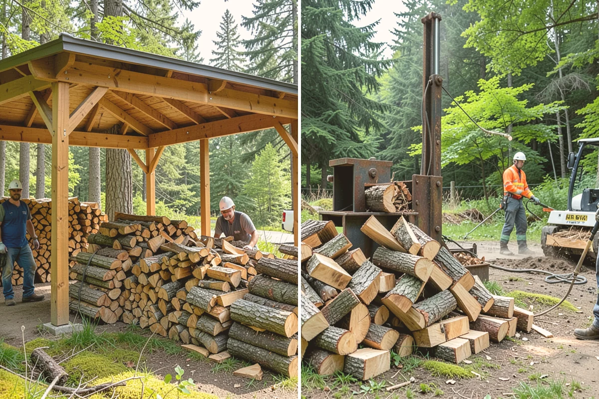 Low-Moisture Firewood in Eatonville, Pierce County, WA - Cured wood is sorted by moisture
