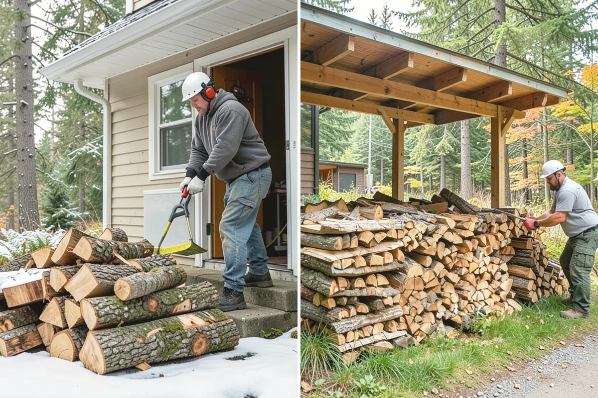 Low-Moisture Firewood in Edgewood, Pierce County, WA - Cured wood is sorted by moisture