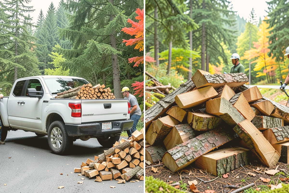 Low-Moisture Firewood in Edmonds, Snohomish County, WA - Cured wood is sorted by moisture