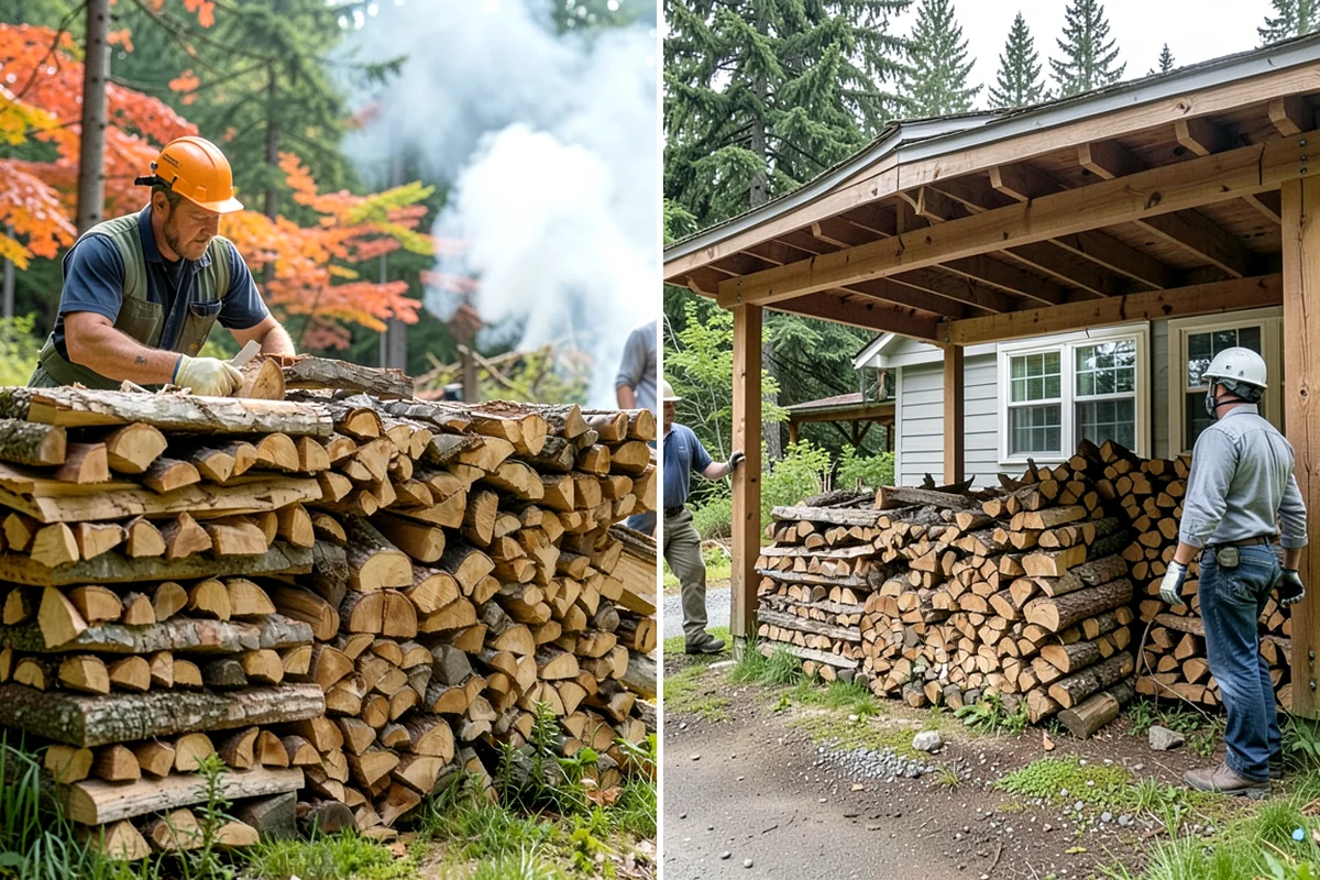 Low-Moisture Firewood in Enumclaw, King County, WA - Cured wood is sorted by moisture