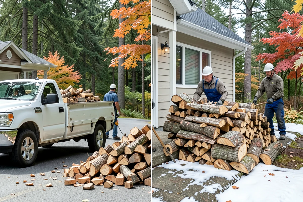 Low-Moisture Firewood in Everett, Snohomish County, WA - Cured wood is sorted by moisture