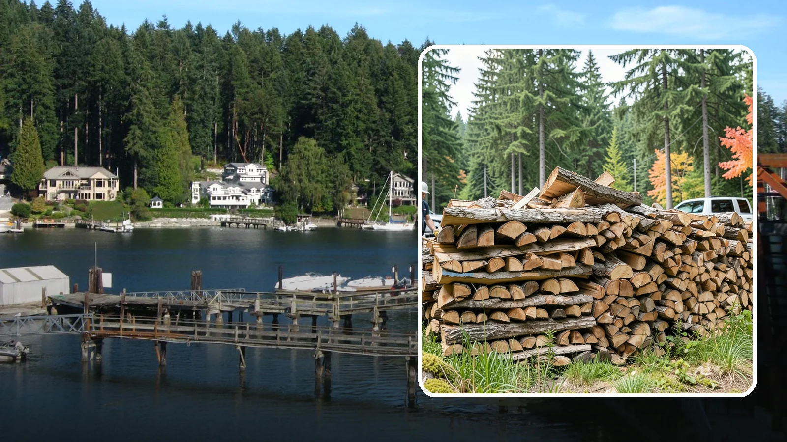 Low-Moisture Firewood in Gig Harbor, Pierce County, WA - Firewood held to a dependable low moisture range so it ignites and burns without trouble.