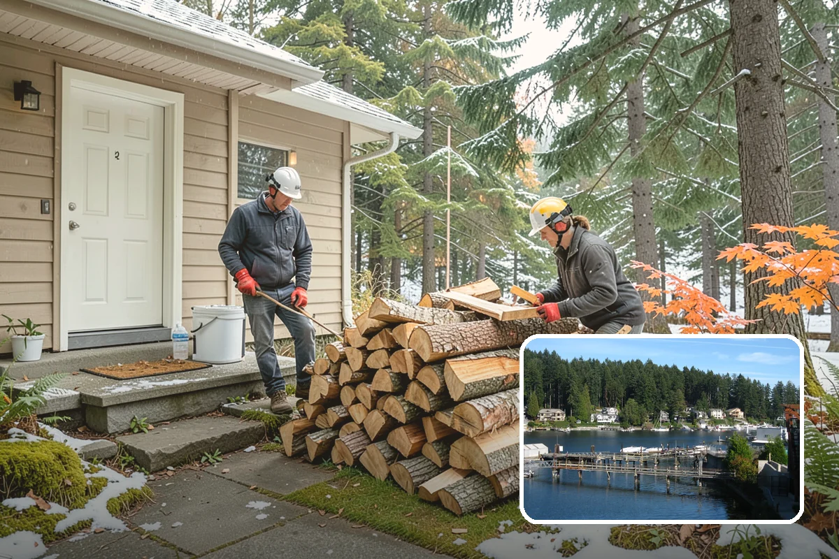 Low-Moisture Firewood in Gig Harbor, Pierce County, WA - Reliable low moisture for easy lighting