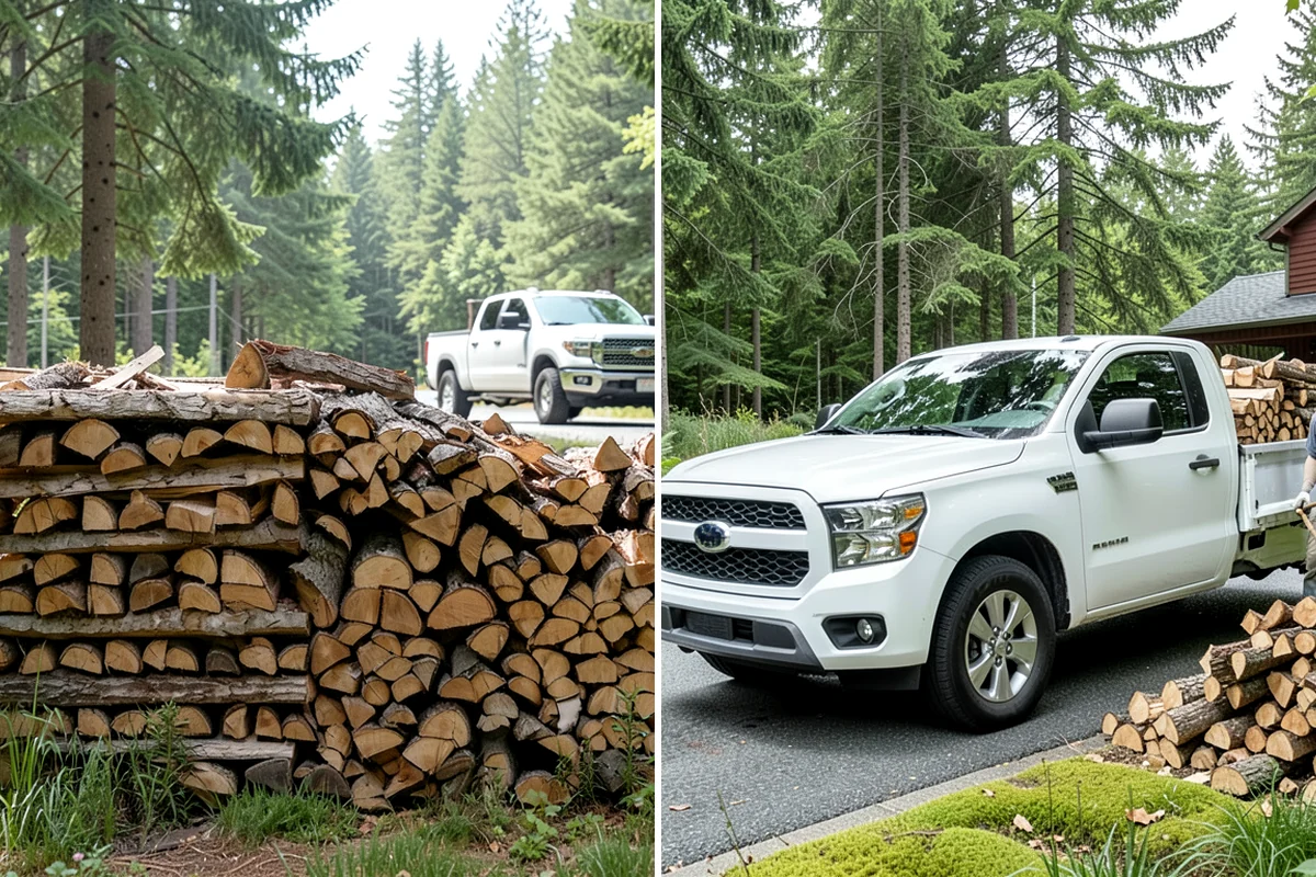 Low-Moisture Firewood in Hunts Point, King County, WA - Cured wood is sorted by moisture