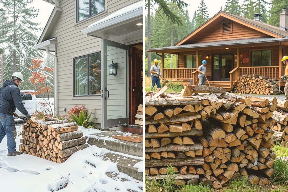 Low-Moisture Firewood in Kent, King County, WA - Cured wood is sorted by moisture