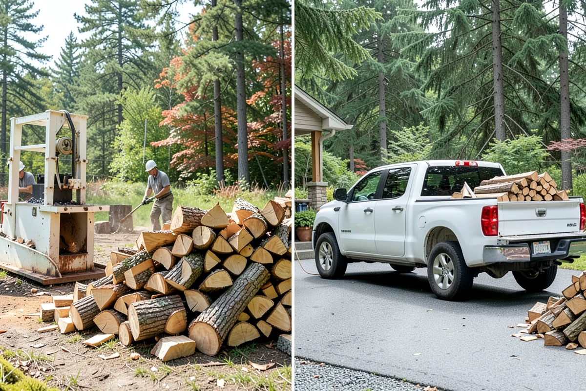 Low-Moisture Firewood in Lakewood, Pierce County, WA - Cured wood is sorted by moisture