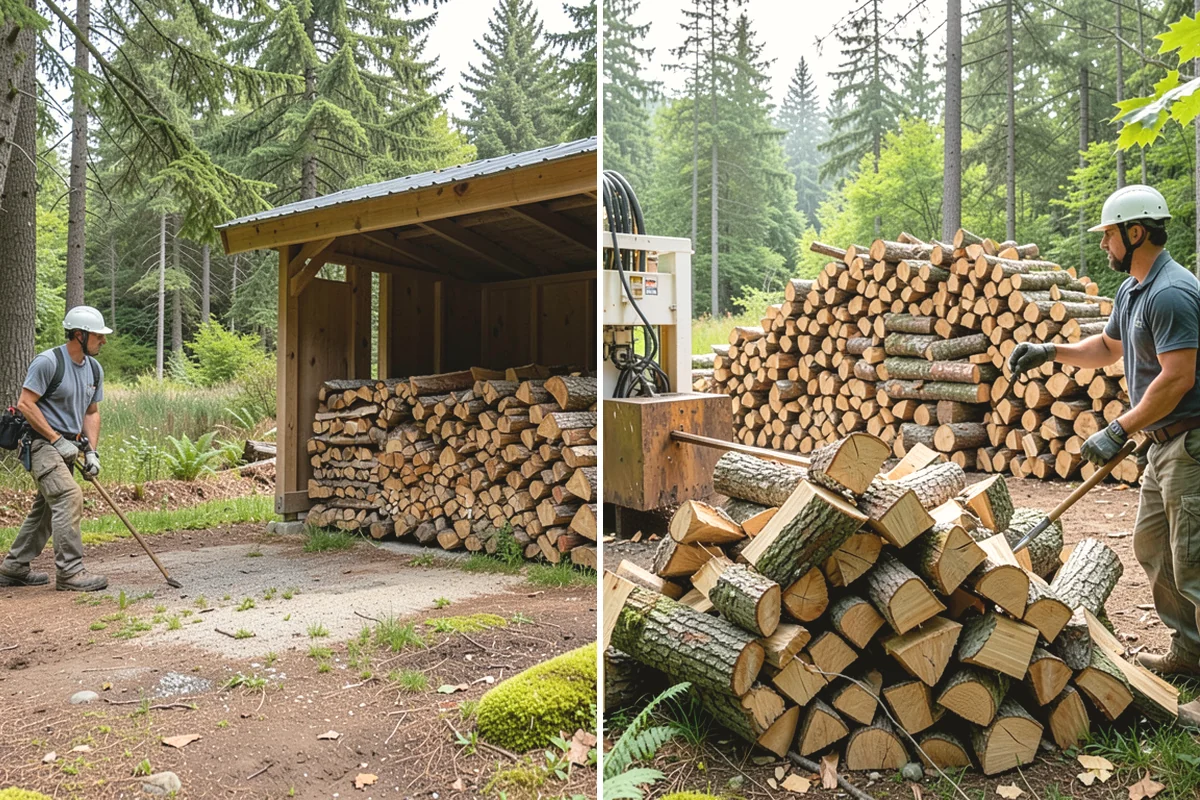 Low-Moisture Firewood in Mercer Island, King County, WA - Cured wood is sorted by moisture