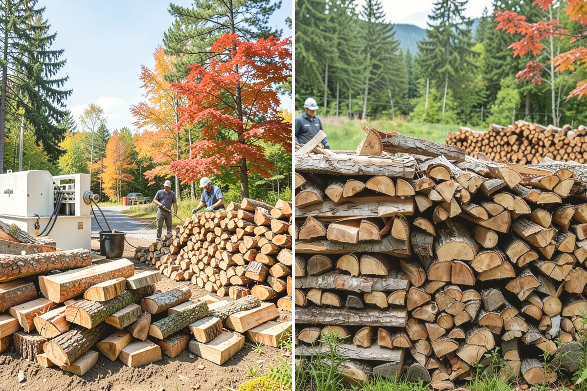Low-Moisture Firewood in Monroe, Snohomish County, WA - Cured wood is sorted by moisture