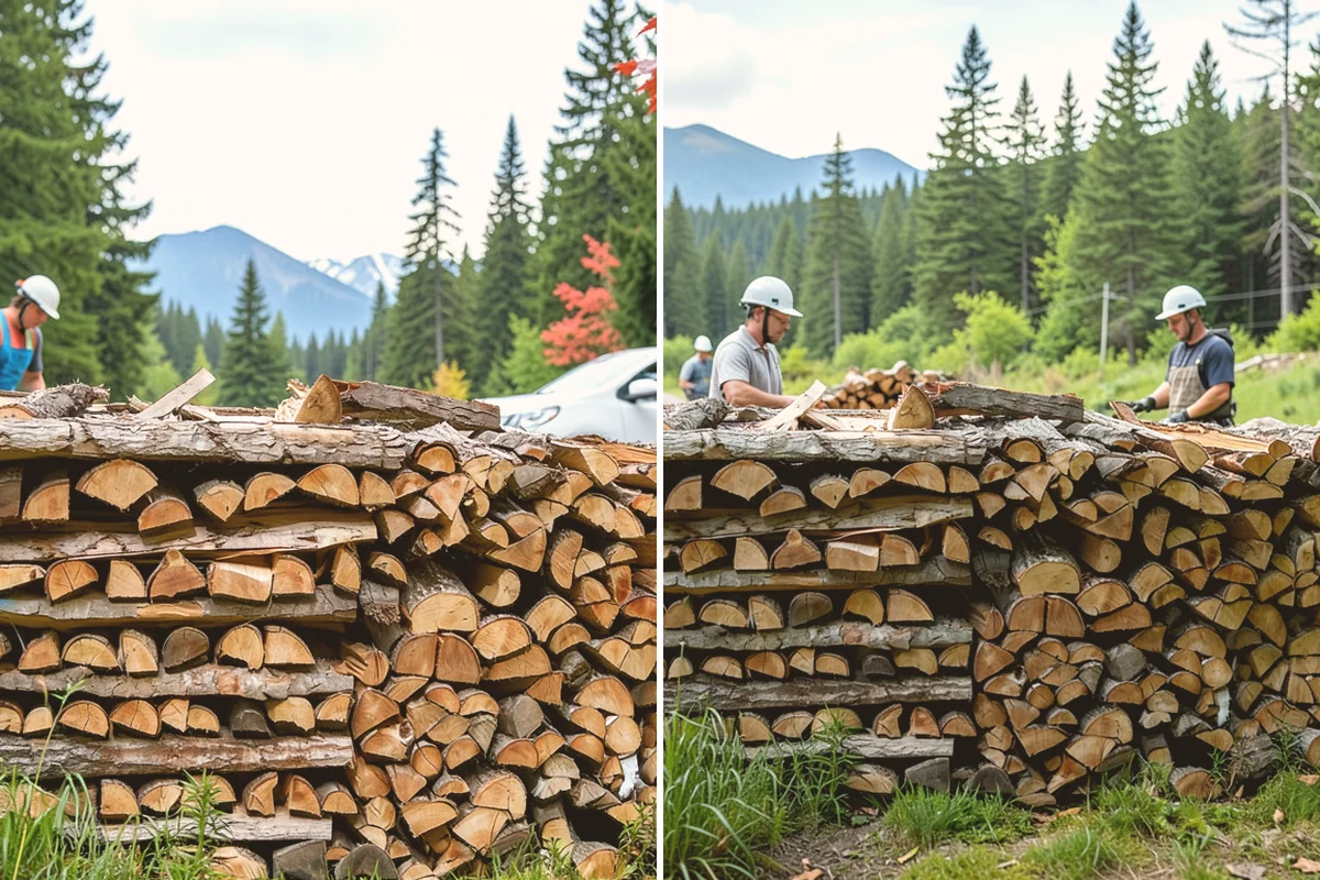 Low-Moisture Firewood in Mount Vernon, WA - Cured wood is sorted by moisture