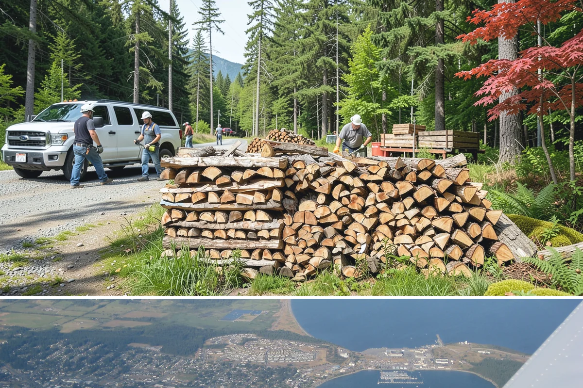 Low-Moisture Firewood in Oak Harbor, Island County, WA - A solid year-round choice, with the strongest availability heading into the fall burning season.