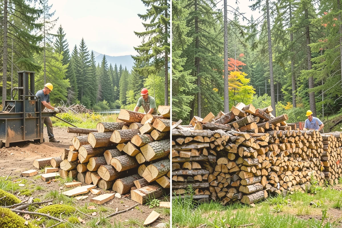 Low-Moisture Firewood in Orting, Pierce County, WA - Cured wood is sorted by moisture
