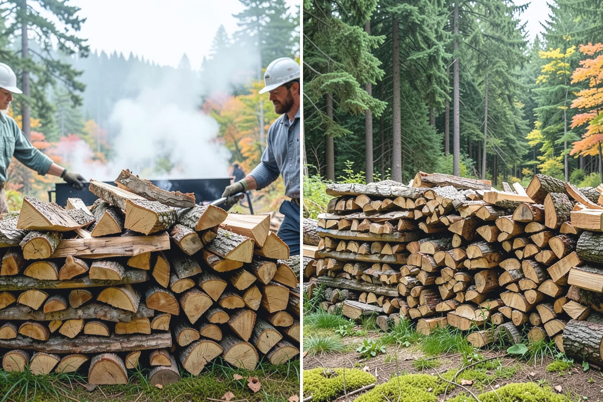 Low-Moisture Firewood in Redmond, King County, WA - Cured wood is sorted by moisture