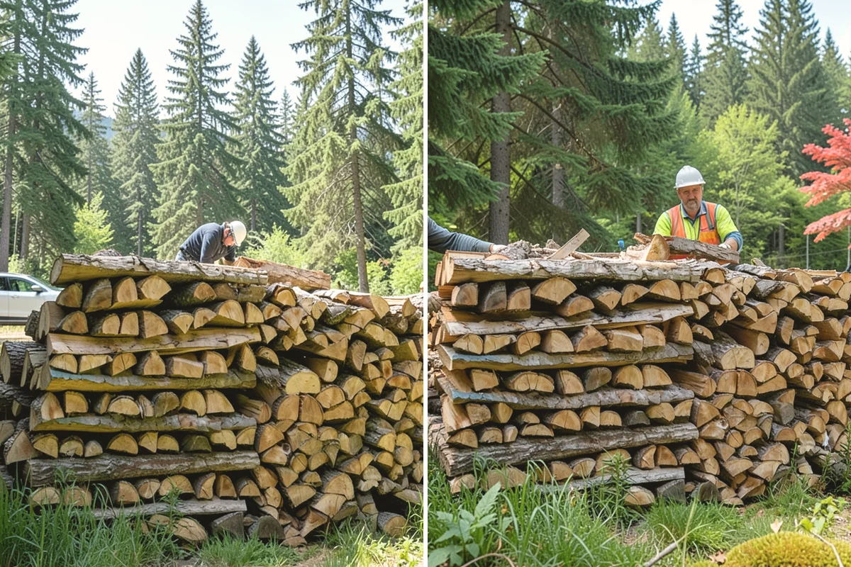 Low-Moisture Firewood in Tukwila, King County, WA - Cured wood is sorted by moisture