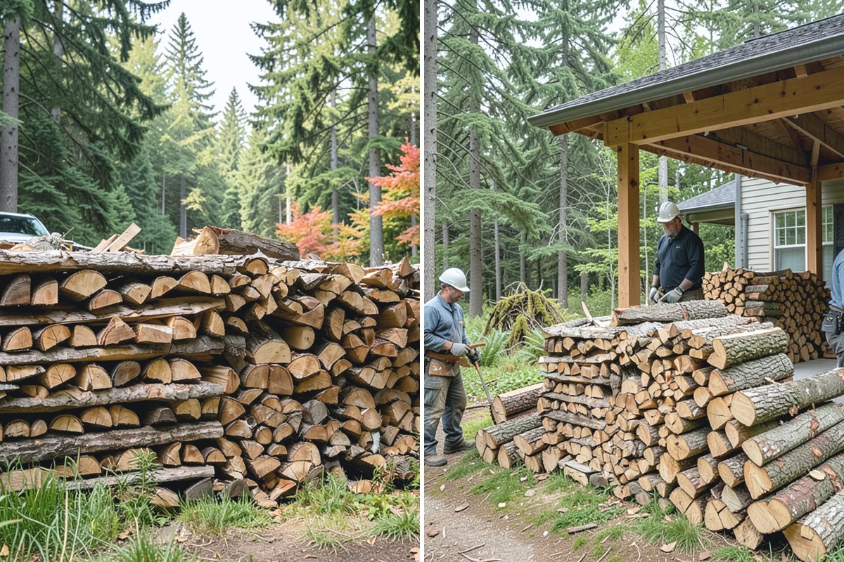 Low-Moisture Firewood in Woodinville, King County, WA - Cured wood is sorted by moisture
