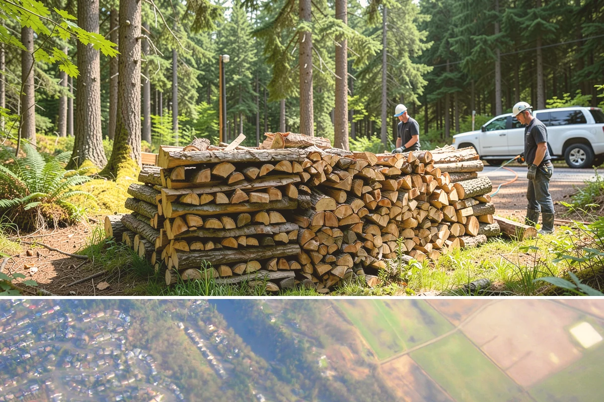 Mixed Hardwood Firewood in Algona, King County, WA - Order hardwood in fall so you have long-burning wood ready for the deep-winter cold snaps.