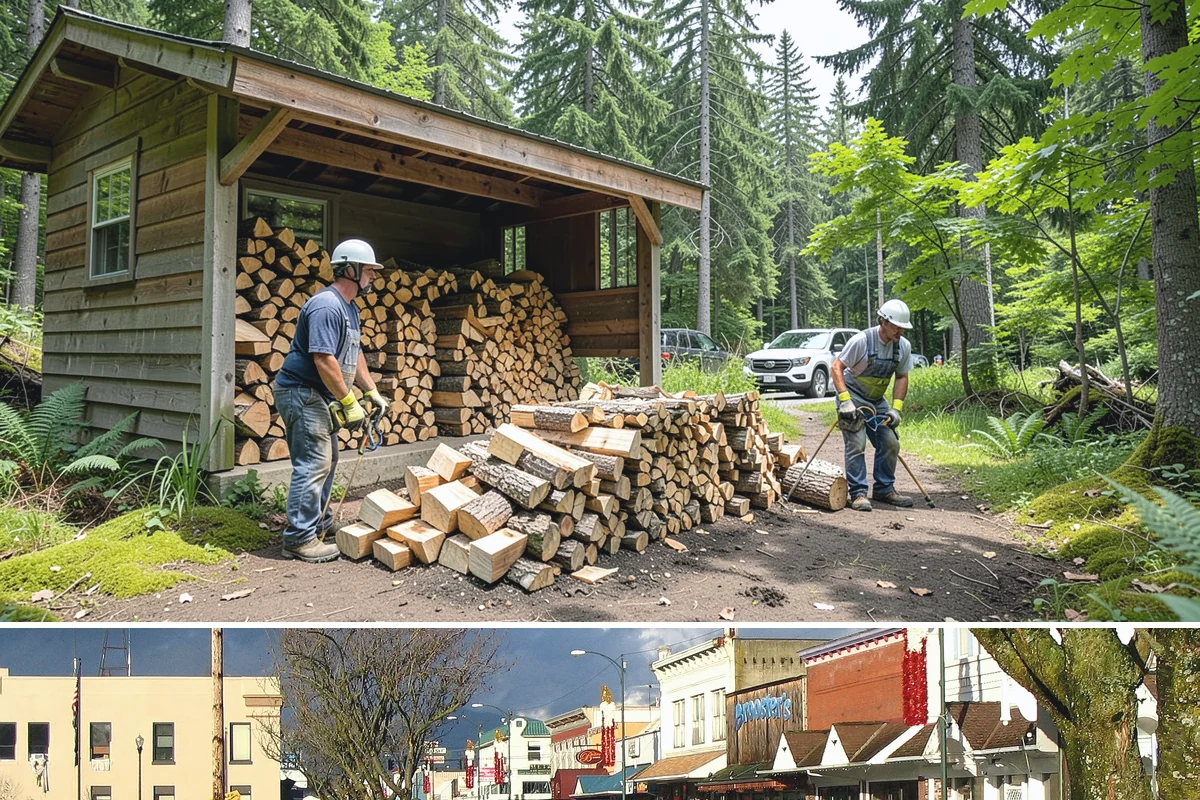Mixed Hardwood Firewood in Arlington, Snohomish County, WA - Order hardwood in fall so you have long-burning wood ready for the deep-winter cold snaps.