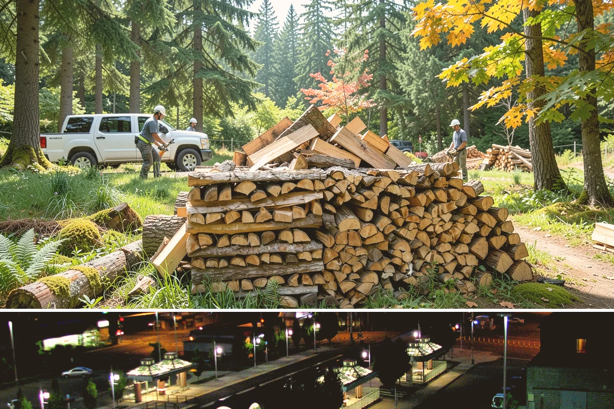 Mixed Hardwood Firewood in Auburn, King County, WA - Order hardwood in fall so you have long-burning wood ready for the deep-winter cold snaps.