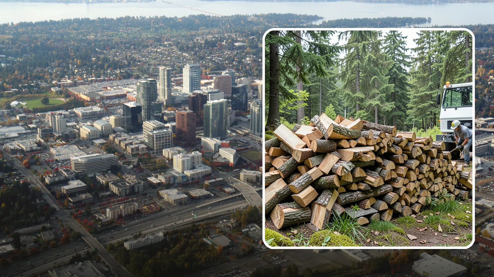 Mixed Hardwood Firewood in Bellevue, King County, WA - Our mixed hardwood firewood blends dense, slow-burning hardwoods for long-lasting heat and steady coals during Pacific Northwest...