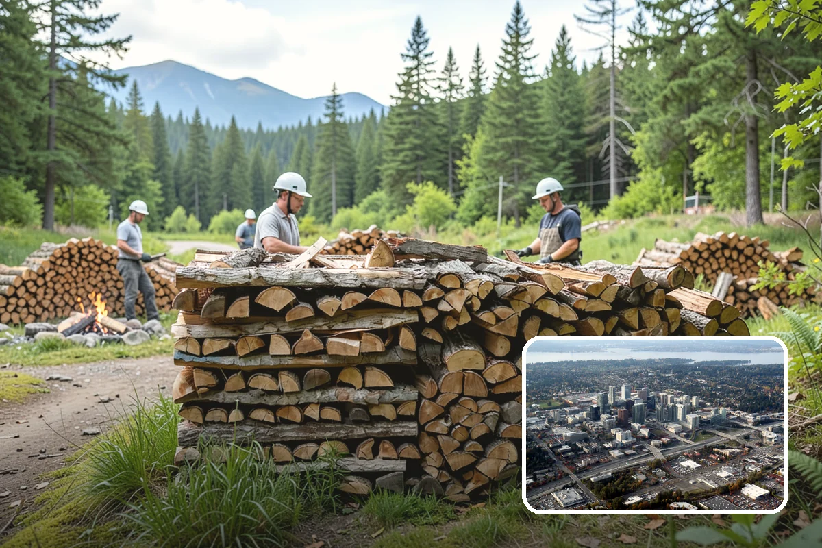 Mixed Hardwood Firewood in Bellevue, King County, WA - Long, slow burn time from dense wood