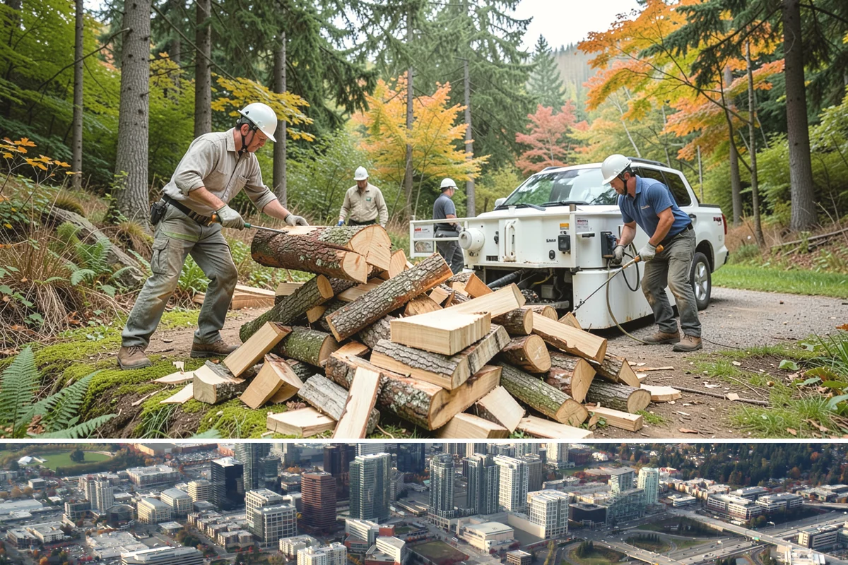 Mixed Hardwood Firewood in Bellevue, King County, WA - Order hardwood in fall so you have long-burning wood ready for the deep-winter cold snaps.