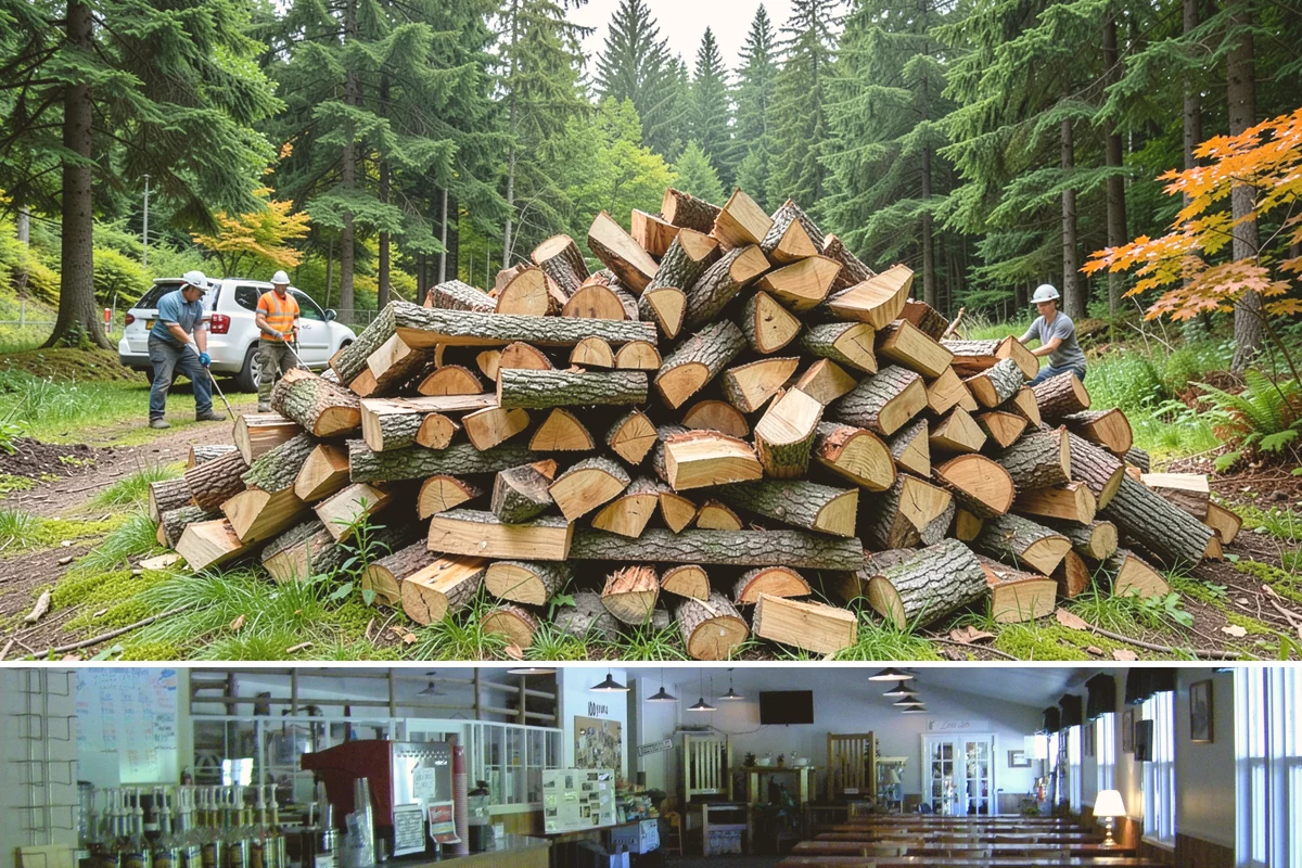 Mixed Hardwood Firewood in Black Diamond, King County, WA - Order hardwood in fall so you have long-burning wood ready for the deep-winter cold snaps.