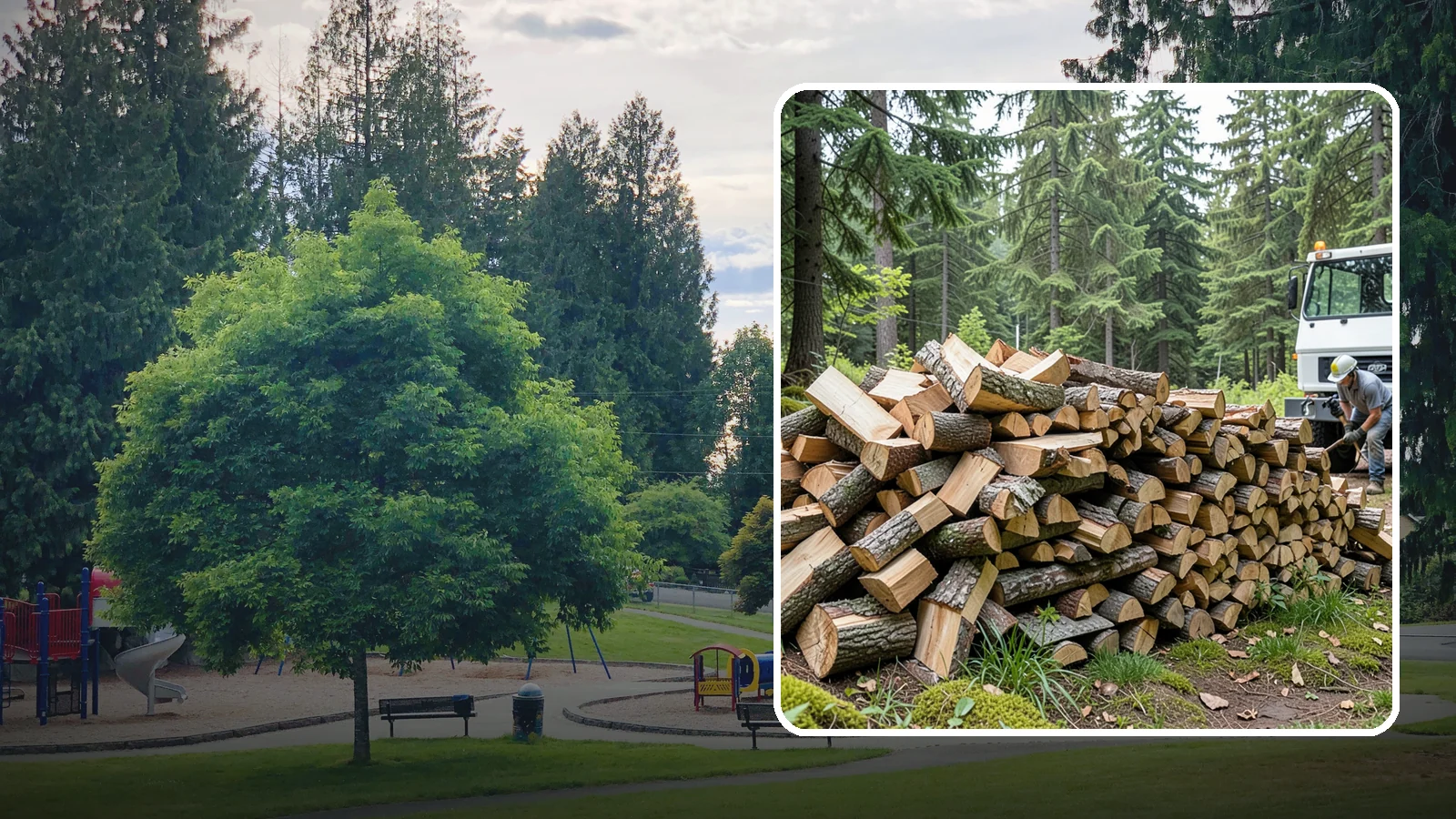 Mixed Hardwood Firewood in Bonney Lake, Pierce County, WA - Our mixed hardwood firewood blends dense, slow-burning hardwoods for long-lasting heat and steady coals during Pacific Northwest...