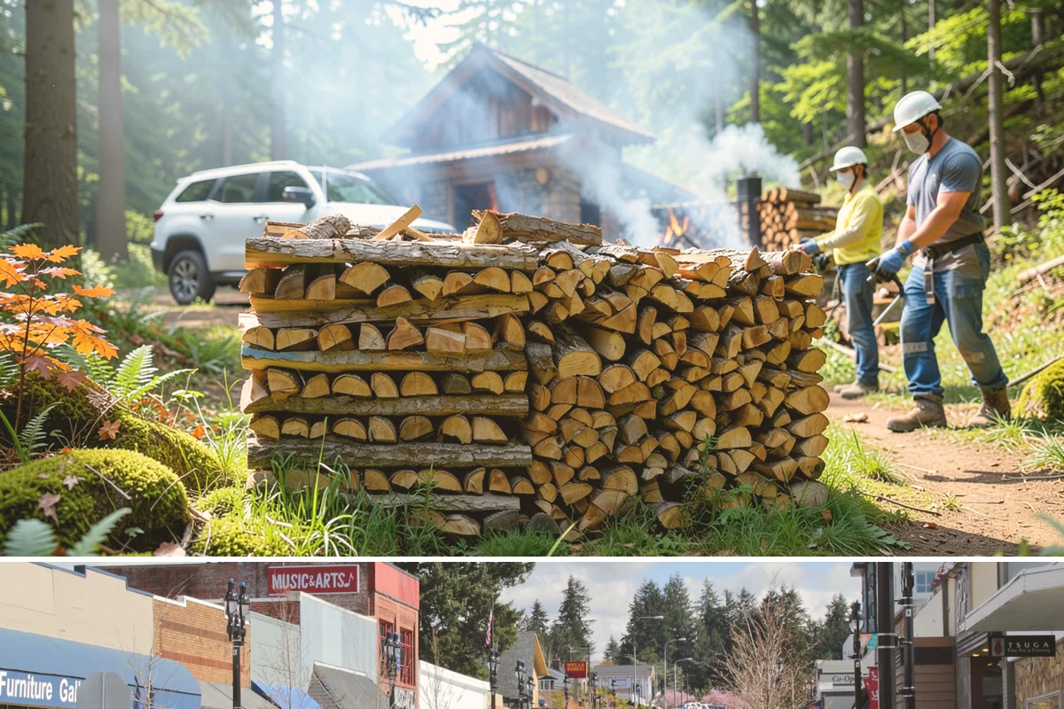 Mixed Hardwood Firewood in Bothell, King County, WA - Order hardwood in fall so you have long-burning wood ready for the deep-winter cold snaps.