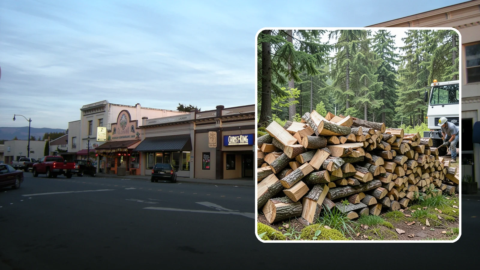 Mixed Hardwood Firewood in Burlington, Skagit County, WA - Our mixed hardwood firewood blends dense, slow-burning hardwoods for long-lasting heat and steady coals during Pacific Northwest...