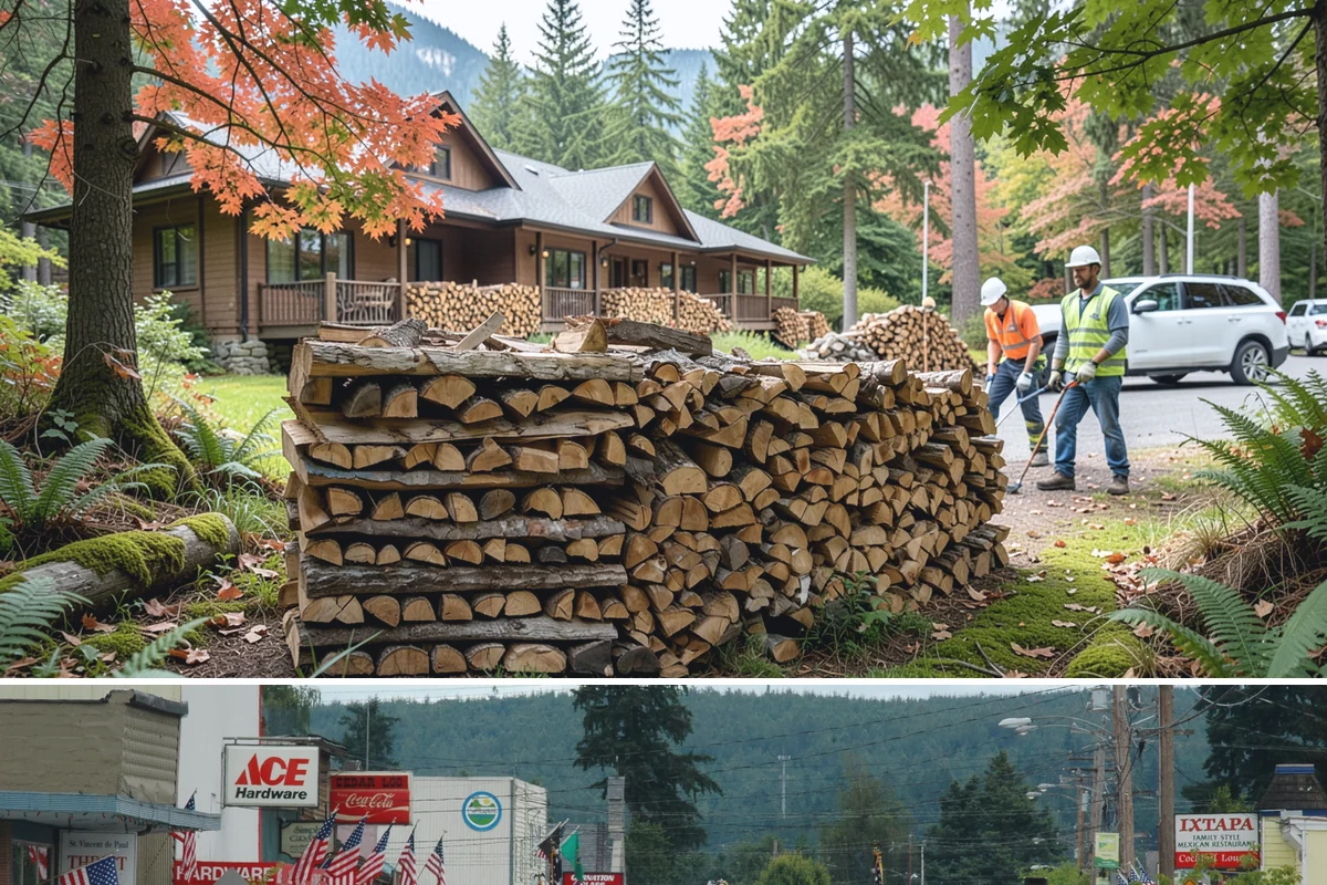 Mixed Hardwood Firewood in Carnation, King County, WA - Order hardwood in fall so you have long-burning wood ready for the deep-winter cold snaps.