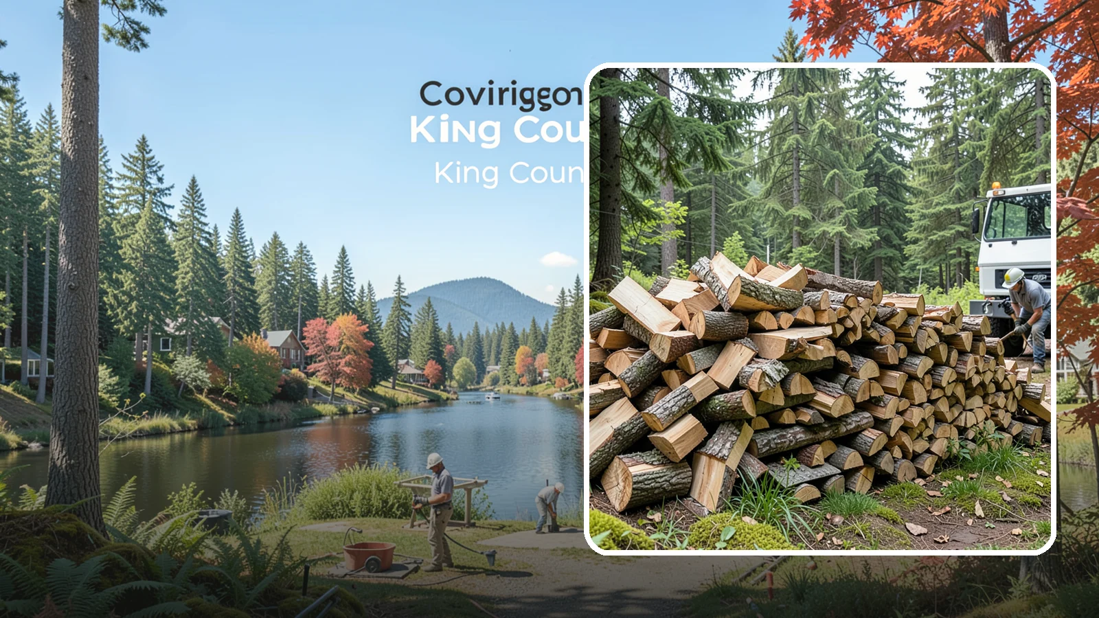Mixed Hardwood Firewood in Covington, King County, WA - Our mixed hardwood firewood blends dense, slow-burning hardwoods for long-lasting heat and steady coals during Pacific Northwest...