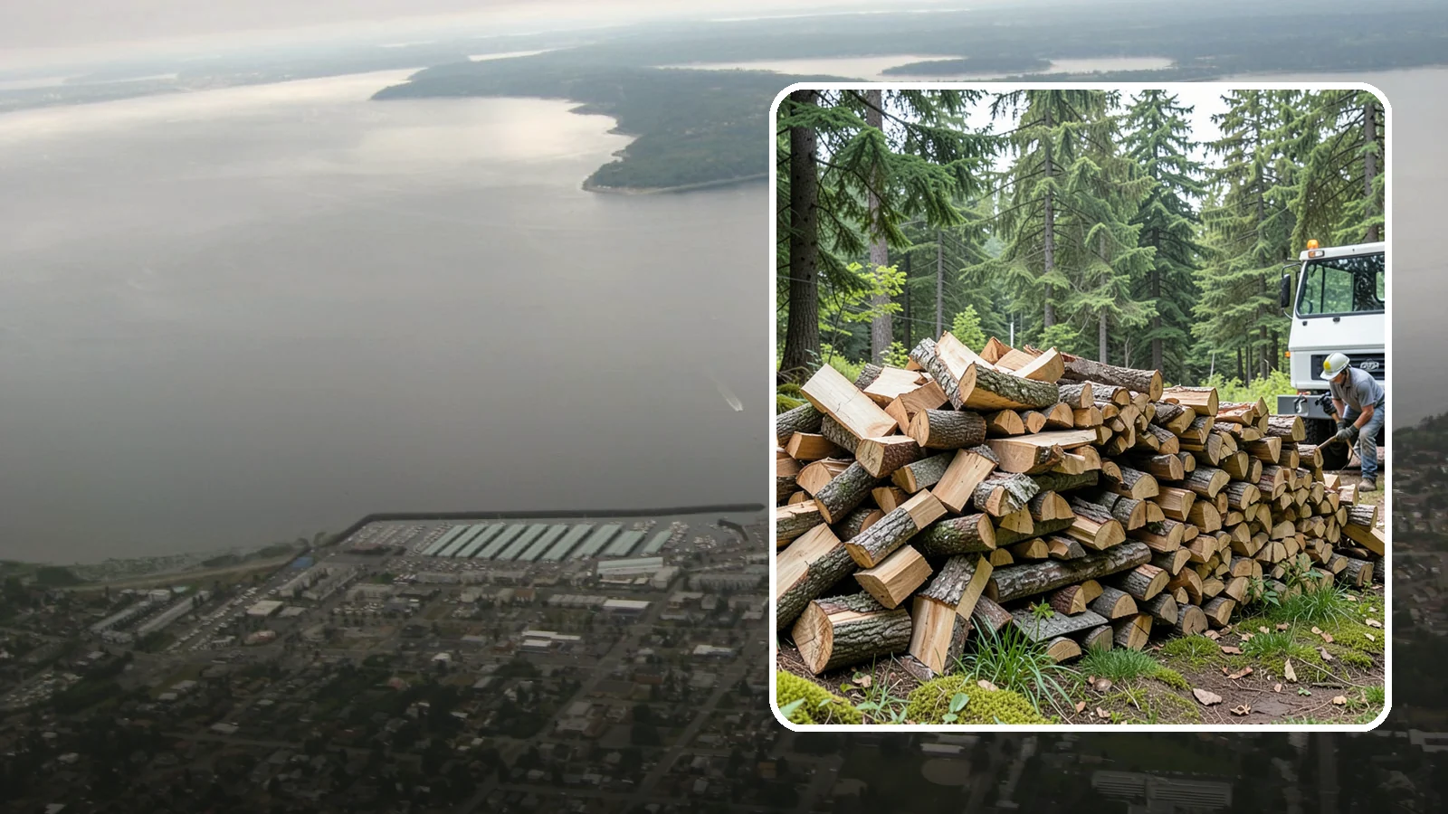 Mixed Hardwood Firewood in Des Moines, King County, WA - Our mixed hardwood firewood blends dense, slow-burning hardwoods for long-lasting heat and steady coals during Pacific Northwest...