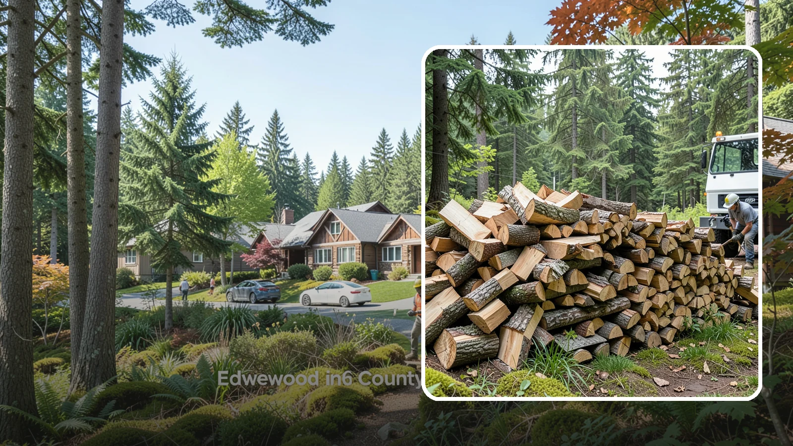 Mixed Hardwood Firewood in Edgewood, Pierce County, WA - Our mixed hardwood firewood blends dense, slow-burning hardwoods for long-lasting heat and steady coals during Pacific Northwest...