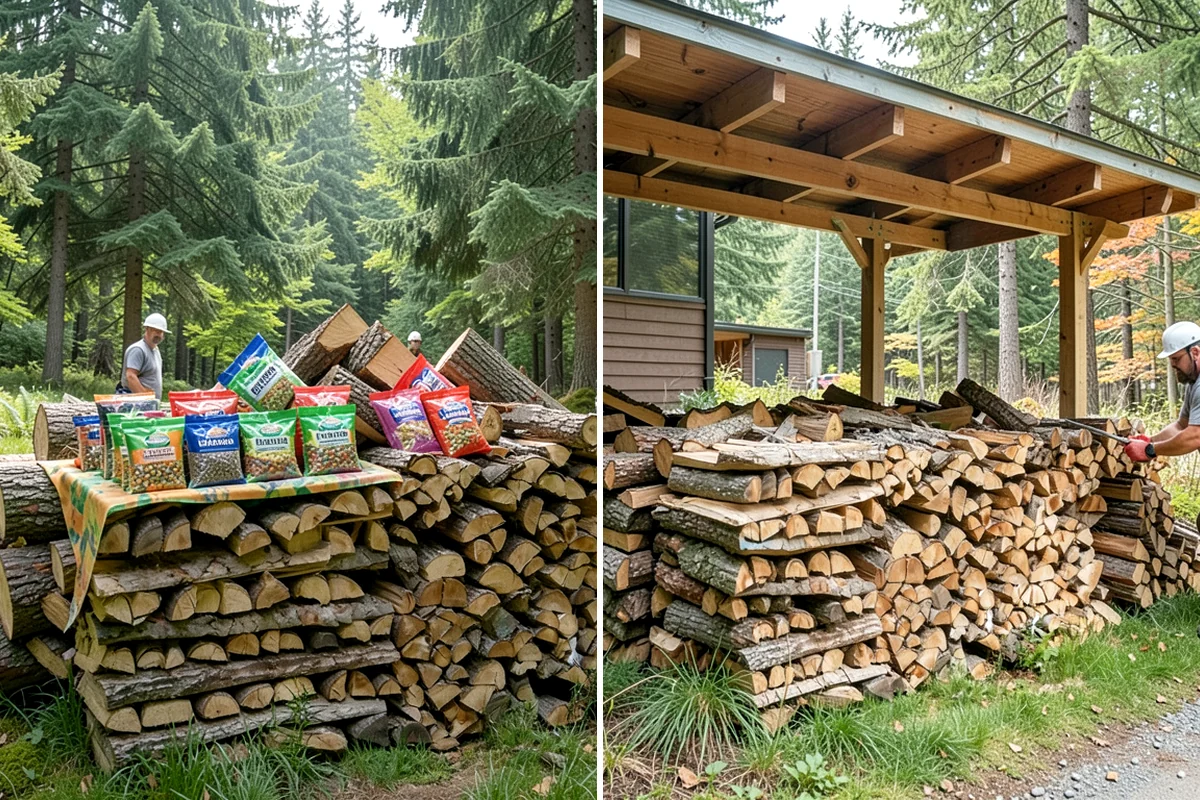 Mixed Hardwood Firewood in Enumclaw, King County, WA - We assemble a blend of dense hardwood stock