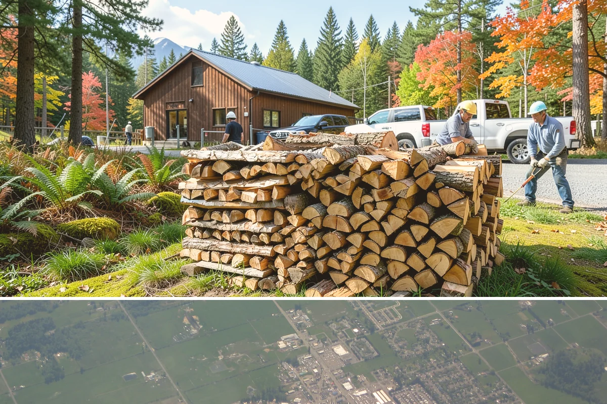 Mixed Hardwood Firewood in Enumclaw, King County, WA - Order hardwood in fall so you have long-burning wood ready for the deep-winter cold snaps.