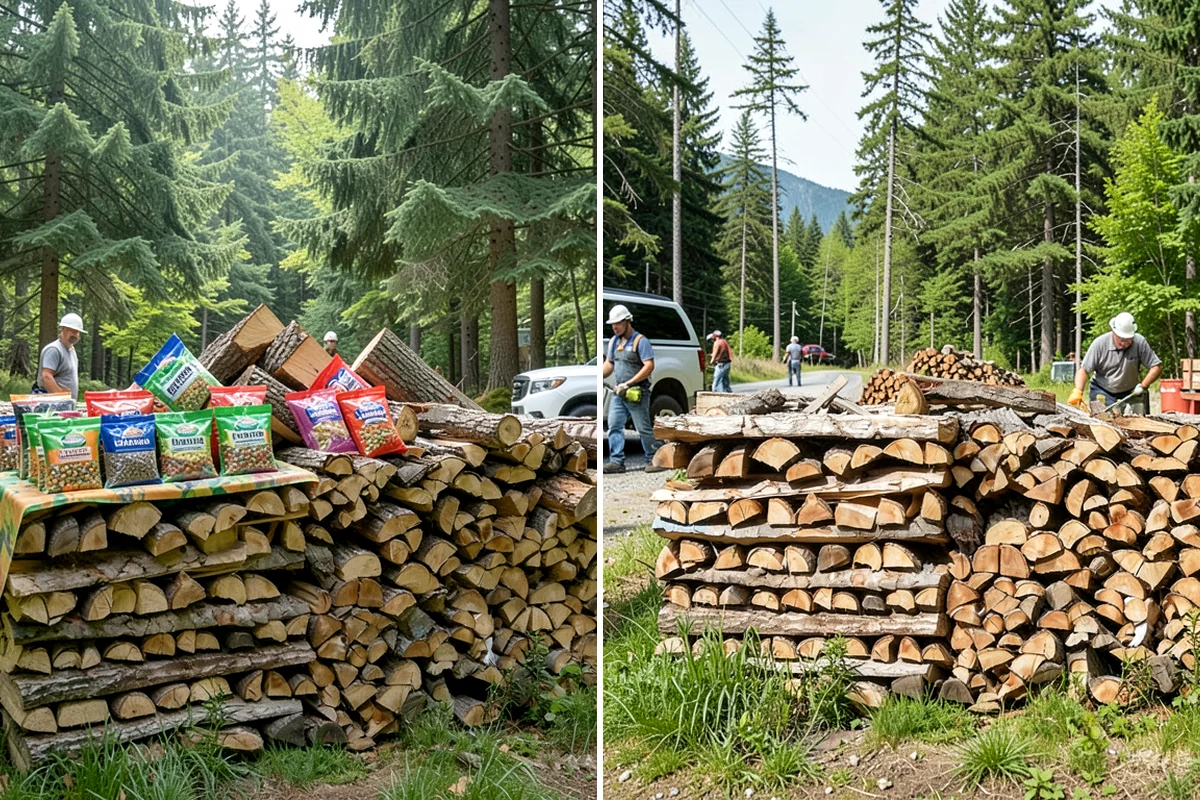 Mixed Hardwood Firewood in Everett, Snohomish County, WA - We assemble a blend of dense hardwood stock