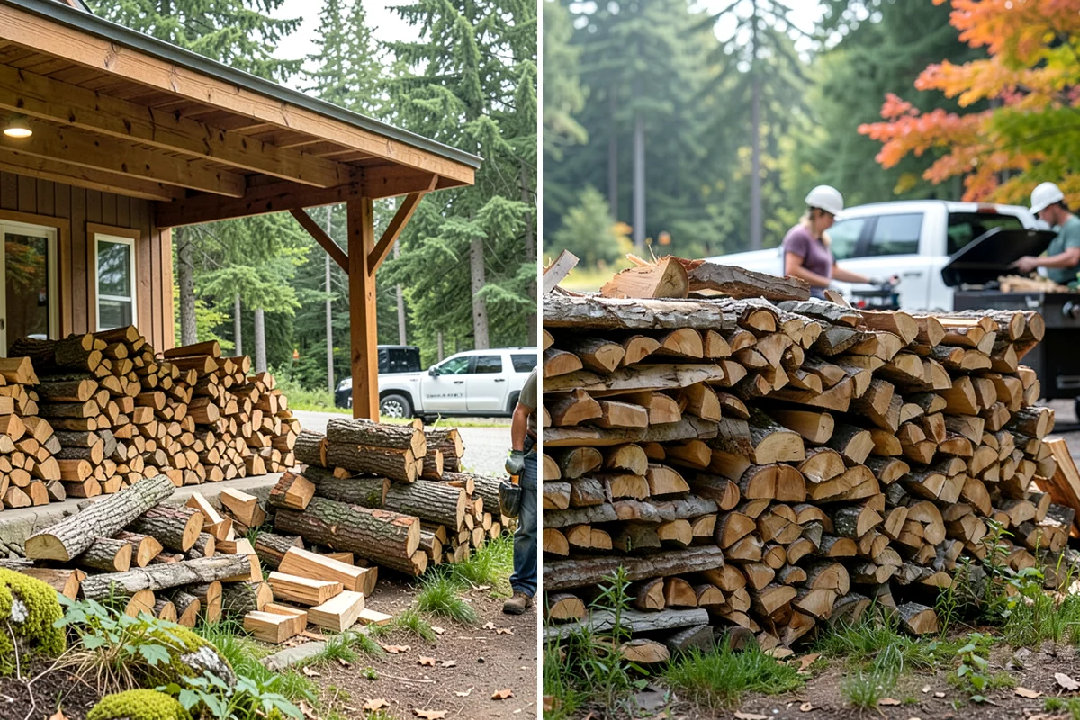 Mixed Hardwood Firewood in Federal Way, King County, WA - We assemble a blend of dense hardwood stock