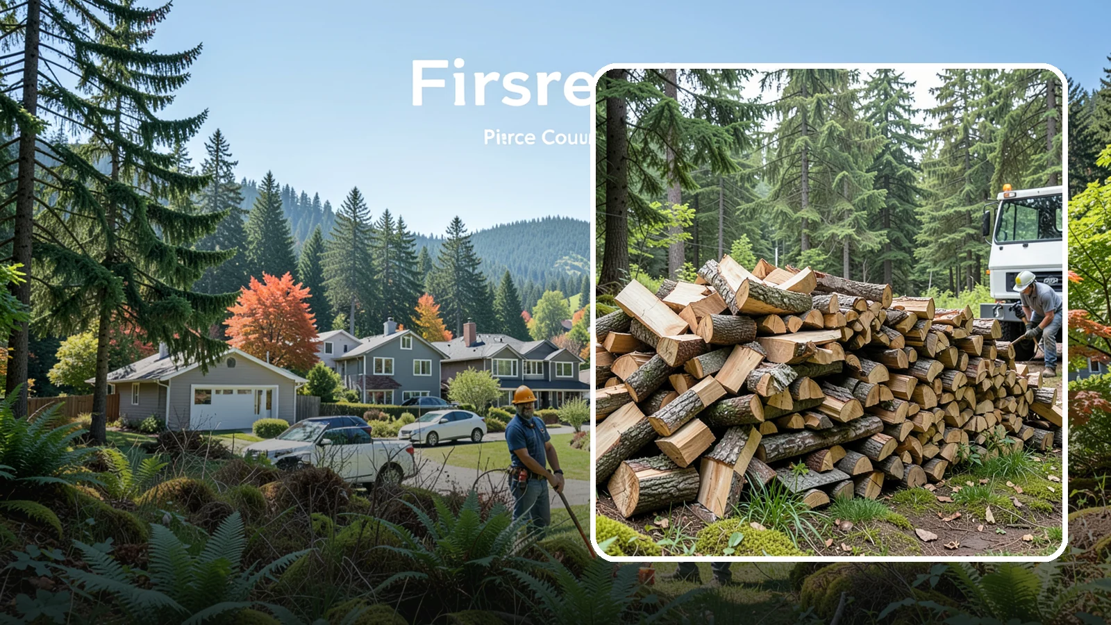 Mixed Hardwood Firewood in Fircrest, Pierce County, WA - Our mixed hardwood firewood blends dense, slow-burning hardwoods for long-lasting heat and steady coals during Pacific Northwest...